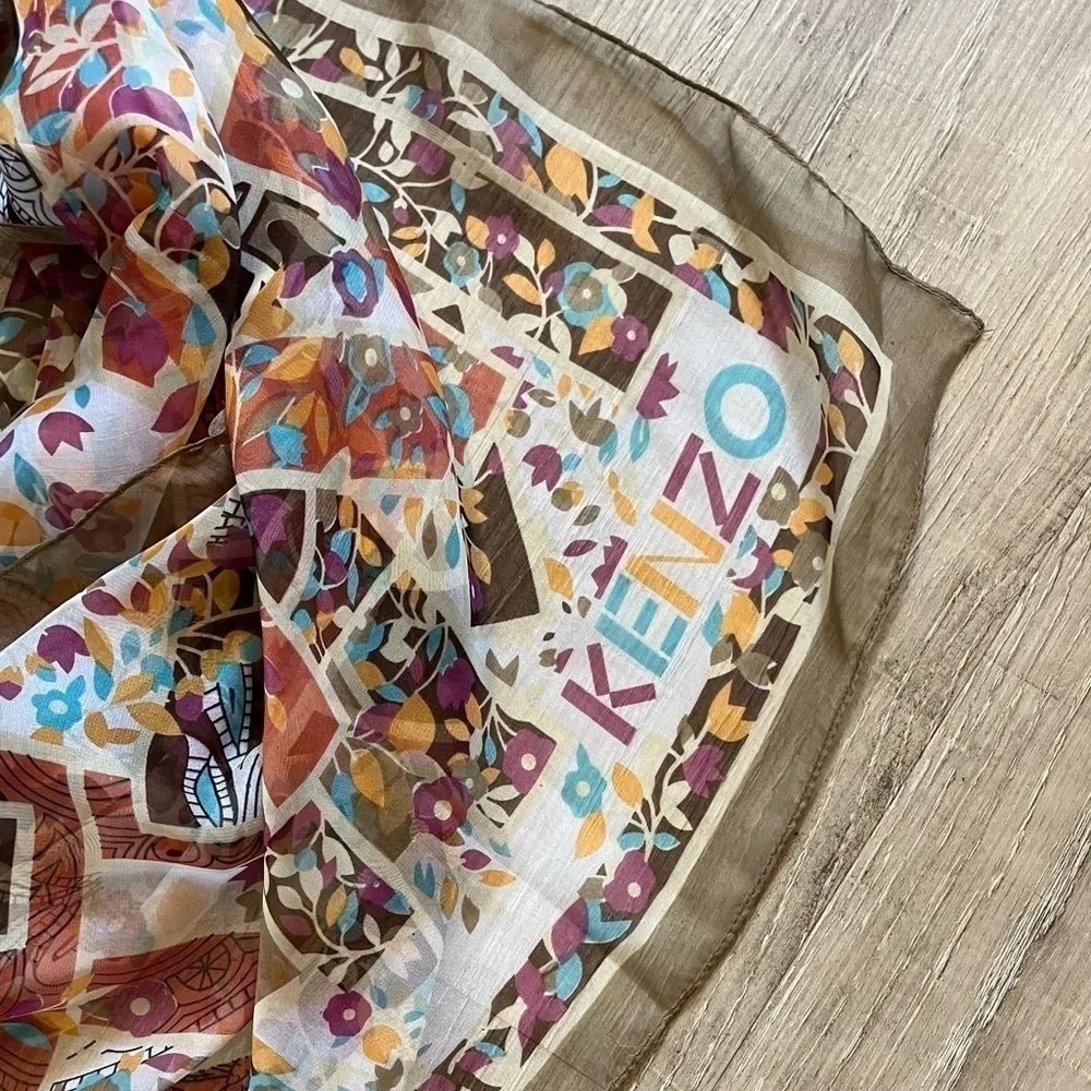 Kenzo Silk Scarf Oblong